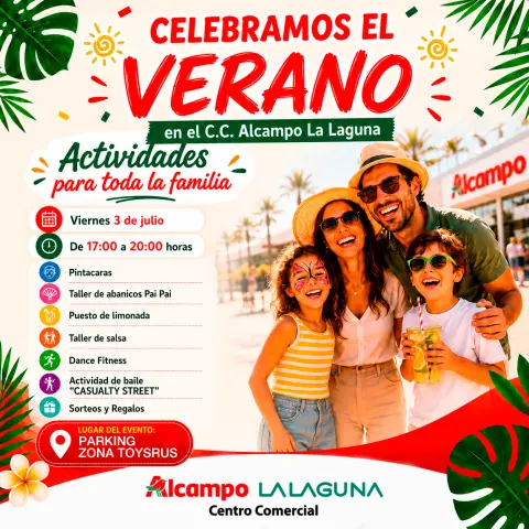 ¡Celebramos el verano por todo lo alto en el C.C. Alcampo La Laguna!