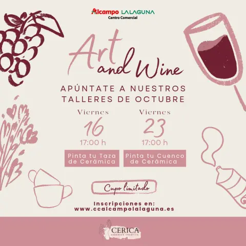 Arte, creatividad y buen vino en un mismo plan.